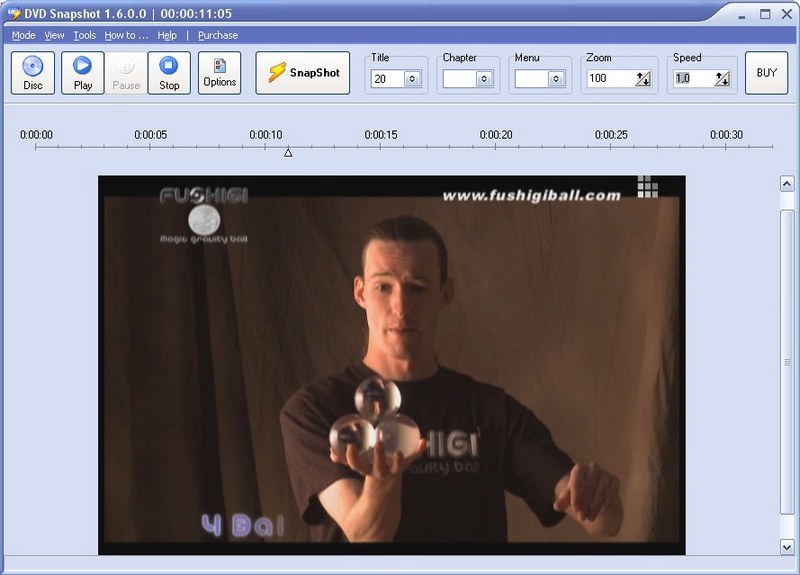 DVD Snapshot Screenshot